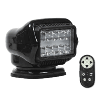 Golight Stryker ST Series LED Hybrid Light - Permanent Mount - Handheld Wireless Remote - 12V - Black 30518ST
