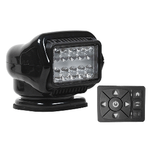 Golight Stryker ST Series LED Hybrid Light - Permanent Mount - Wired Dash Remote - 12V - Black 30218ST