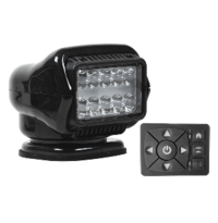 Golight Stryker ST Series LED Hybrid Light - Permanent Mount - Wired Dash Remote - 12V - Black 30218ST