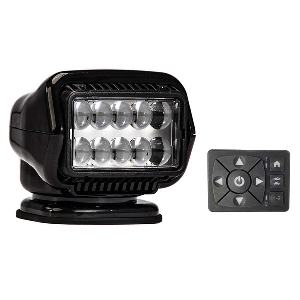 Golight Stryker ST Series Permanent Mount Black 12V LED with Hard Wired Dash Mount Remote 30214ST