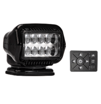 Golight Stryker ST Series Permanent Mount Black 12V LED with Hard Wired Dash Mount Remote 30214ST