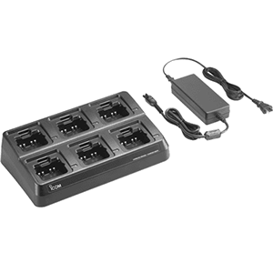Icom 6-Gang Charger With USA AC Adapter