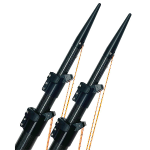 Lee's Ultima 20' Carbon Fiber Telescoping Outriggers Internally Rigged Self-Stowing Adj. Rigging, ULT3920