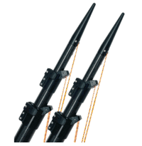 Lee's Ultima 20' Carbon Fiber Telescoping Outriggers Internally Rigged Self-Stowing Adj. Rigging, ULT3920
