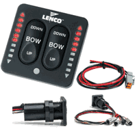 Lenco LED Indicator Integrated Tactile Switch Kit with Pigtail for Single Actuator Systems 15170-001