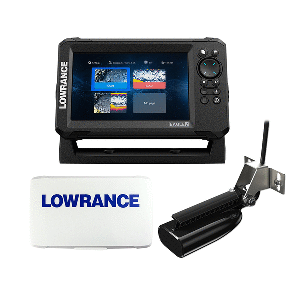 Lowrance Eagle 7 with SplitShot Transom Transducer & Inland Charts & Suncover
