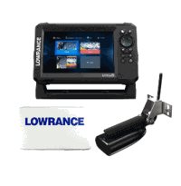 Lowrance Eagle 7 with SplitShot Transom Transducer & Inland Charts & Suncover