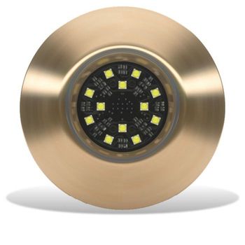 Lumishore ORA TIX404 Thru-Hull Mount Underwater White LED Bronze Housing 12/24vDC