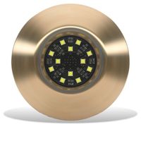Lumishore ORA TIX404 Thru-Hull Mount Underwater White LED Bronze Housing 12/24vDC