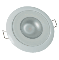 Lumitec Mirage - Flush Mount Down Light - Glass Finish/White Bezel - Warm White Dimming 113129