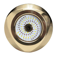 Lumitec Typhoon Underwater Bronze Thru-Hull LED Light - White/Blue, 10000 Lumens