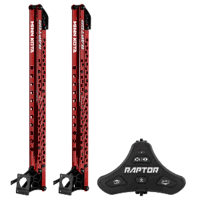 Minn Kota Raptor Bundle Pair - 10' Red Shallow Water Anchors with Active Anchoring & Footswitch Included