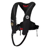 Mustang Atlas 190 DLX Open Ocean Inflatable PFD - Black, MD3195E1-13-0