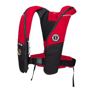 Mustang Elite 190 Offshore Inflatable PFD - Red/Black, MD3170-123-0