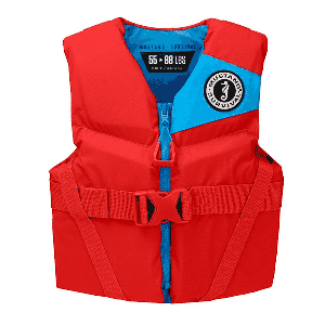 Mustang Youth REV Foam Life Vest - Imperial Red