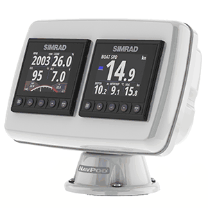 NavPod PP4503 PowerPod Pre-Cut for 2-Simrad IS42/B&G Triton2/AP44 Square Hole Instruments