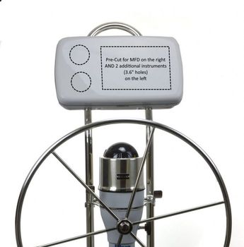 NavPod SystemPod Pre-Cut for Garmin GPSMAP 923, 923xsv, 943 & 943xsv on Right & 2 Instruments (3.6" holes) for 9.5" wide Guard