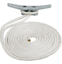 Sea-Dog Double Braided Nylon Dock Line - 3/8" x 20' - White