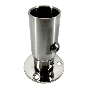 Seaview Starlink Stainless Steel 1"-14 Threaded Adapter & Stainless Steel Fixed Base, SV114STLKFB