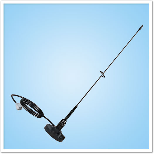 Shakespeare VHF 19" 5218 Black Stainless Steel Whip Antenna, Mount