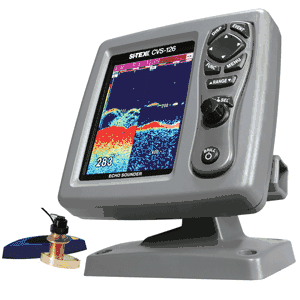 SITEX CVS126 Dual Frequency Color Echo Sounder with B744V Bronze Thru-Hull Transducer