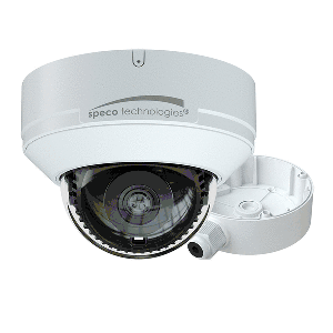 Speco 4MP H.265 AI IP Dome Camera with IR - 2.8mm Fixed Lens & Junction Box