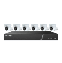 Speco 8 Channel, 2TB Recorder with 6 4MP Turret Cameras