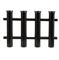 TACO 4-Rod Poly Rod Rack, Black