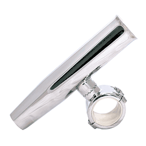 Tigress 1" Polished Stainless Steel Adjustable Clamp-On Rod Holder