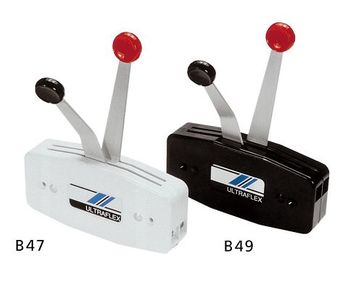 Uflex Two lever side mount controls White B47