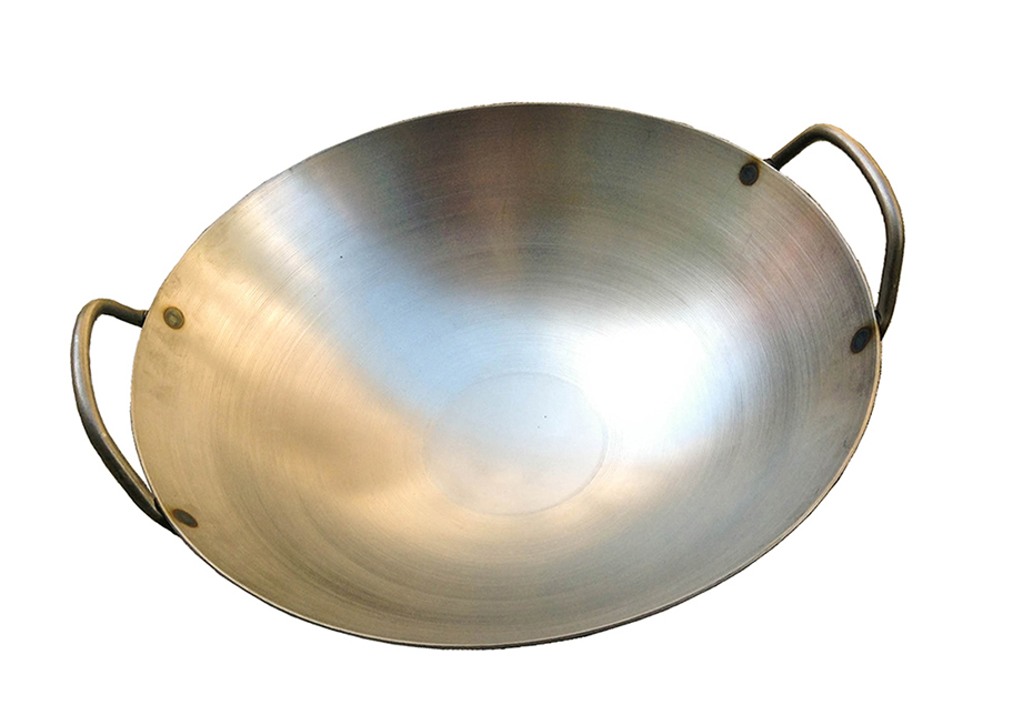 Carbon Steel Wok with 2 Metal Handles USA Made