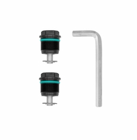 <B>TB Parts Black Fork Preload Cap - Honda CRF110 - TB FORKS ONLY!!!