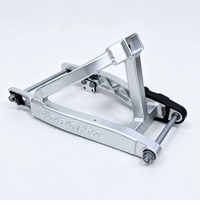 <B>TB Parts SILVER Extended Swingarm, +2 Inch - All Honda CRF110