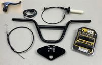 Honda Z50R Z50A Tall Handle Bar Kit (1968-1999) Black Clamp - Black Bars