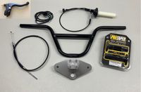 Honda Z50 Z50A Tall Handle Bar Kit (1968-1999) Silver Clamp - Black Bars