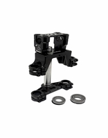 <B>2010-2026 Kawasaki KLX110 Black Billet Triple Clamp Set - TB Parts