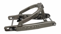 TB Parts Gray Extended Swingarm, +2 Inch - All Kawasaki KLX110 - FREE CHAIN GUIDE