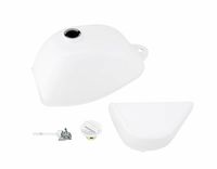 NEW! WHITE Fuel Tank & Side Cover Kit - Honda Z50 K3-1978 by TB Parts