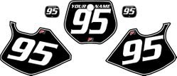 1993-1995-Yamaha-YZ125 Custom Black Pre-Printed Background - White Pinstripe by Factory Ride