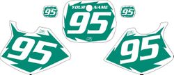 1993-1995 Yamaha YZ125 Green Pre-Printed Backgrounds - White Shock by FactoryRide 1993-1995 Yamaha YZ125 Green Pre-Printed Backgrounds - White Shock by FactoryRide