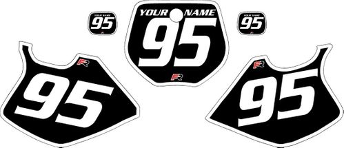 1993-1995 Yamaha YZ250 Custom Black Pre-Printed Background - White Bold Pinstripe by Factory Ride