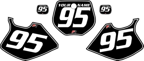 1993-1995 Yamaha YZ250 Custom Black Pre-Printed Background - White Pinstripe by Factory Ride
