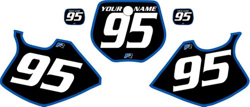 1993-1995 Yamaha YZ250 Custom Pre-Printed Black Background - Blue Bold Pinstripe by Factory Ride