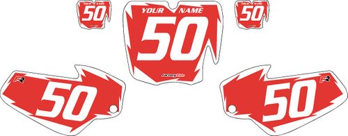 2012-2013 COBRA CX50 JR Red Pre-Printed Backgrounds - White Shock by Factory Ride