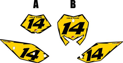 2015-2016 Beta 430 RS Yellow Pre-Printed Backgrounds - Black Shock by FactoryRide