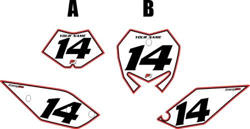 2017 Beta 125 RR-S Pre-Printed Backgrounds White - Red Pro Pinstripe by FactoryRide