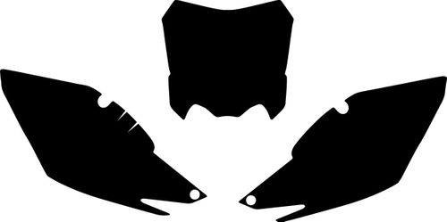 PLAIN Black Background Decal Set - Most Year/Make/Models