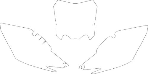 PLAIN White Background Decal Set - Most Year/Make/Models