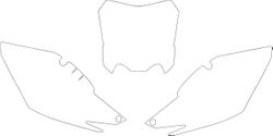 PLAIN White Background Decal Set - Most Year/Make/Models
