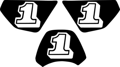 Yamaha PW50 Basic Pre-Printed Backgrounds by FactoryRide (1981-1983 NO Radiator plastics On Tank ONLY!)